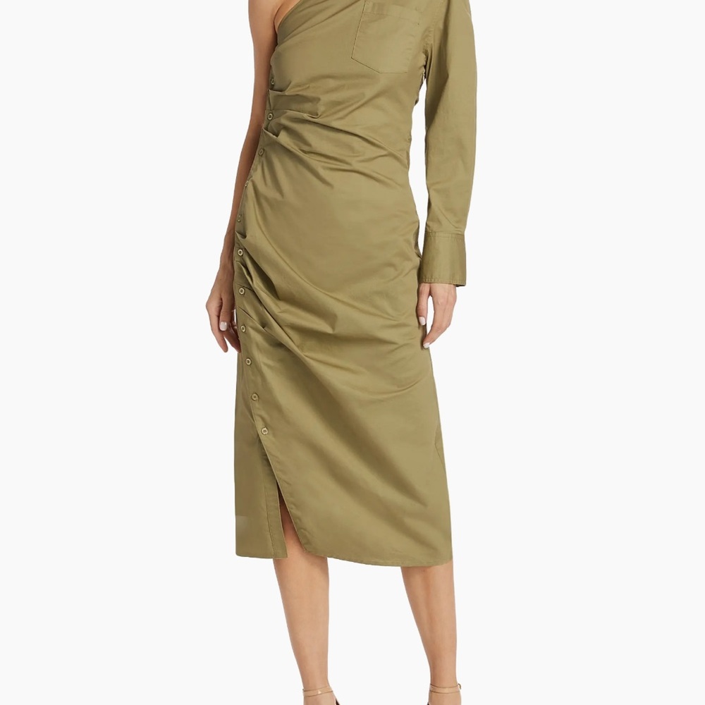 En Saison Hardin One-Shoulder Midi-Dress /  Ruched Dress